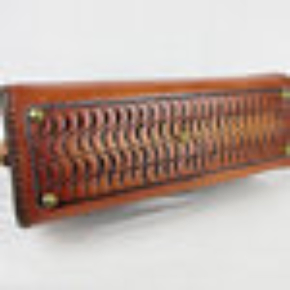 Vintage 50s 60s Hand Tooled Leather Western Purse - Picture 7 of 8